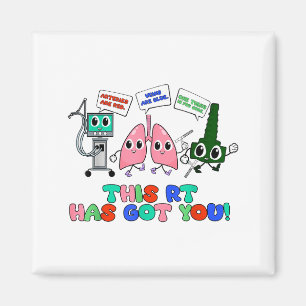 Respiratory Therapist Valentine’s Day Design Lung Magnet