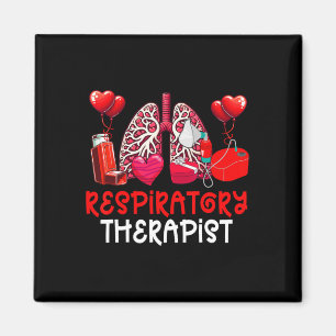 Respiratory Therapist Valentine's Day Job Team Cut Magnet