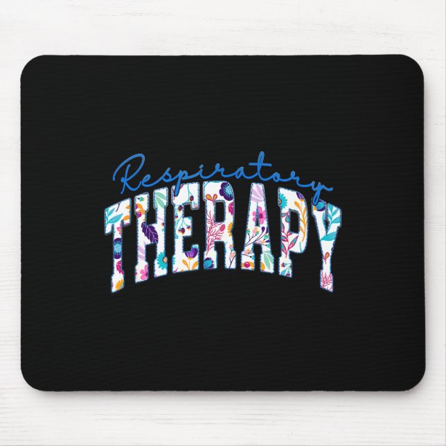 Respiratory Therapy Funny Therapist Rt Design Mouse Pad (Front)
