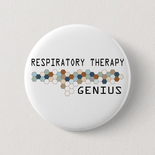 Respiratory Therapy Genius 6 Cm Round Badge (Front)