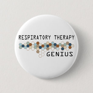 Respiratory Therapy Genius 6 Cm Round Badge