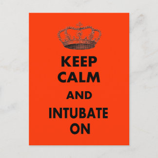 Respiratory Therapy Gifts "Keep Calm and..." Postcard