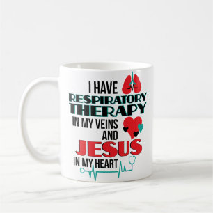 Respiratory Therapy Jesus In My Heart Coffee Mug