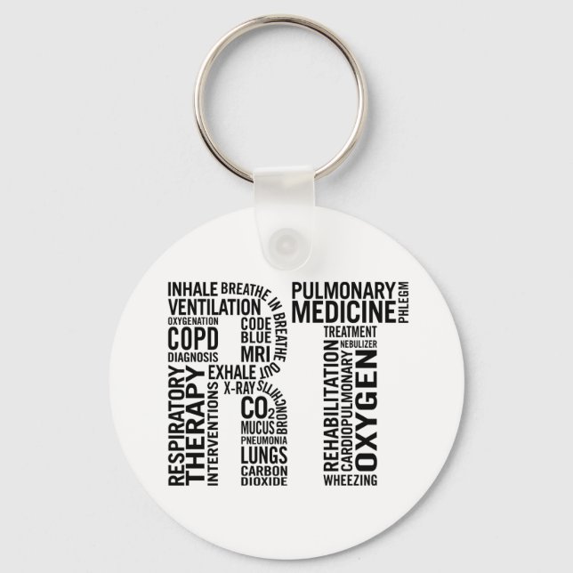 Respiratory Therapy RT Key Ring (Front)