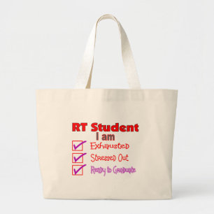 Respiratory Therapy Student--Stressed Out! Large Tote Bag
