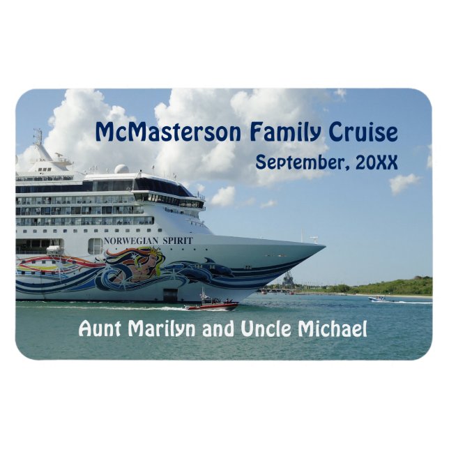 Resplendent Bow Stateroom Door Marker Magnet (Horizontal)