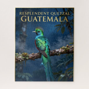 🐦 Resplendent Quetzal Guatemala Cloud Forest Jigsaw Puzzle