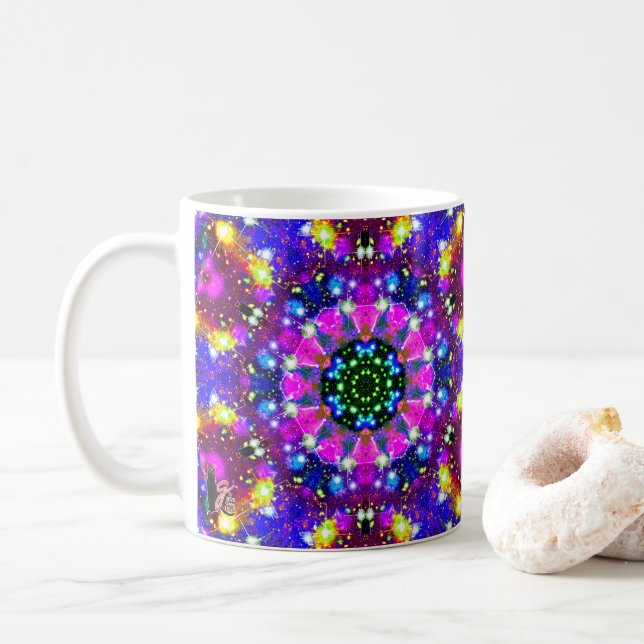 Resplendent Stellar Kaleid Coffee Mug (With Donut)