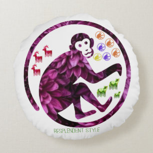 resplendent style round cushion