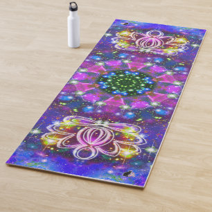 Resplendent Zen Lotus Star Kaleid Yoga Mat