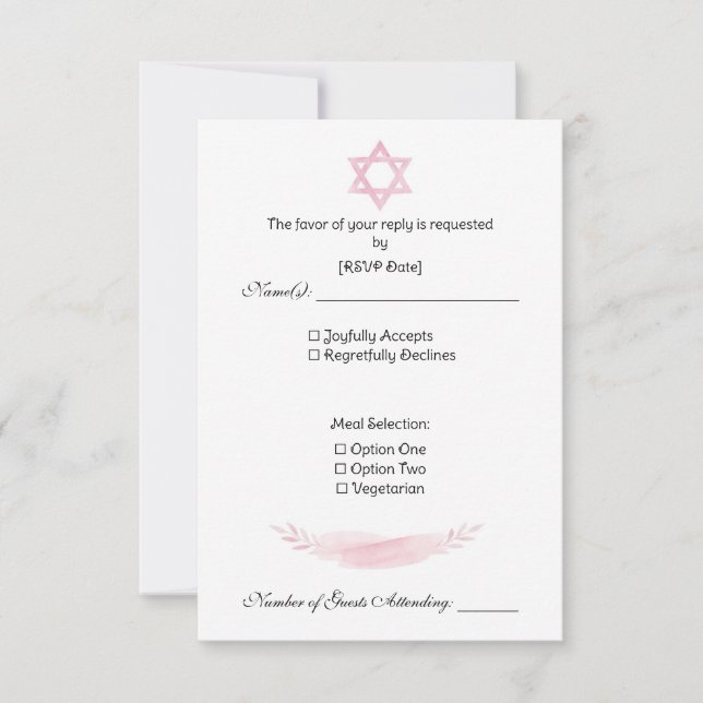 Response Card (Front)