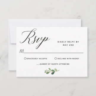 Response Card Wedding