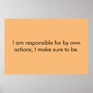 Responsibility poster