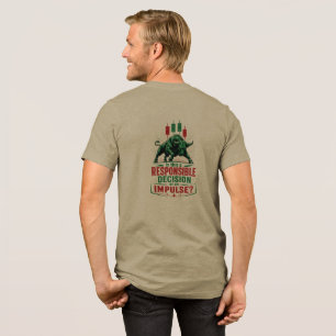 Responsible Decision or Impulse Bull Trading Minds Tri-Blend Shirt