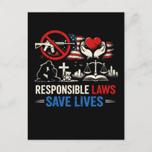 Responsible Laws Save Lives Postcard