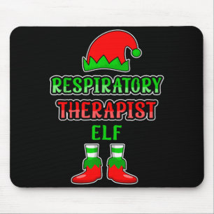 Resratory Therast Elf Resratory Therapy Christmas  Mouse Pad