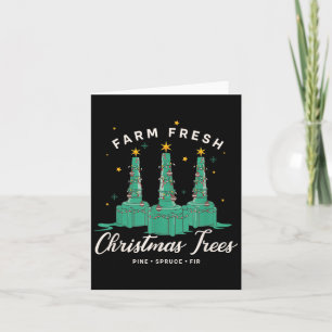 Resratory Therast Nurse Farm Fresh Christmas Tree  Card