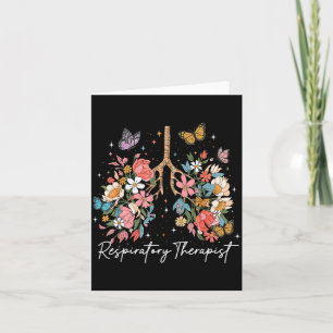 Resratory Therast Therapy Lung Happy Easter Day Fl Card