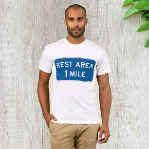 Rest Area Sign Mens T-Shirt