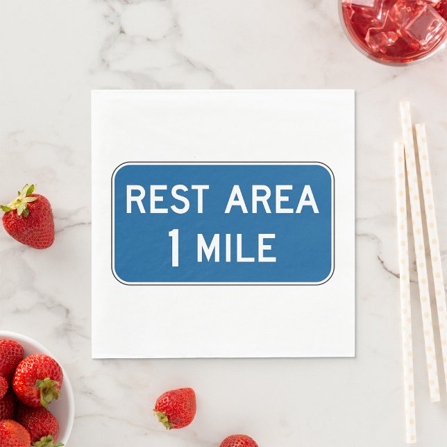 Rest Area Sign Paper Napkins (Creator Uploaded)