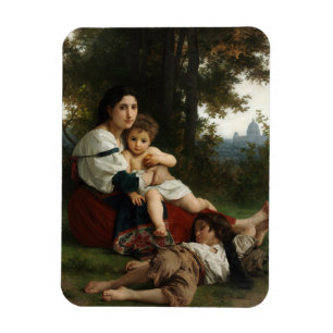 Rest by William-Adolphe Bouguereau Magnet