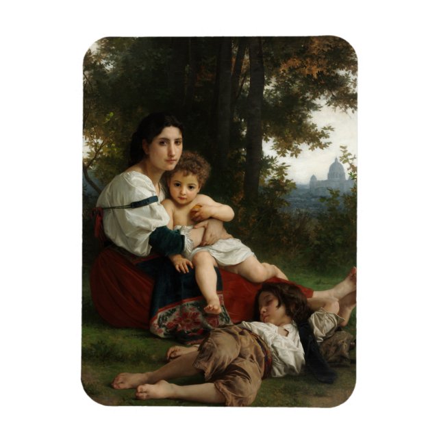 Rest by William-Adolphe Bouguereau Magnet (Vertical)