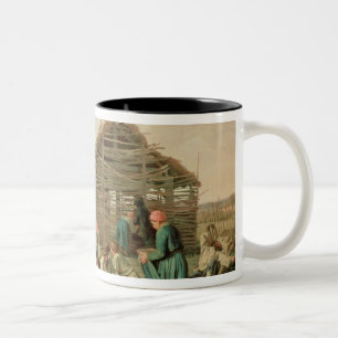 Rest during Haying, 1861 Two-Tone Coffee Mug