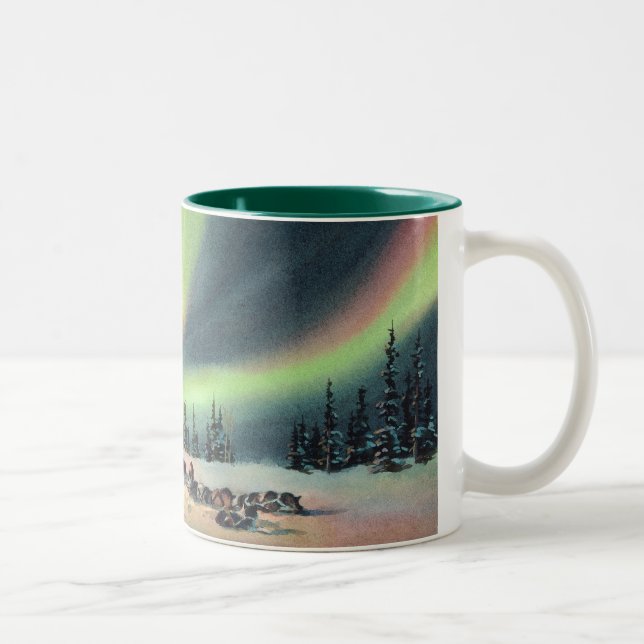 REST for the MUSHERS by SHARON SHARPE Two-Tone Coffee Mug (Right)