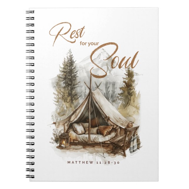 Rest For Your Soul Christian Boho Journal (Front)