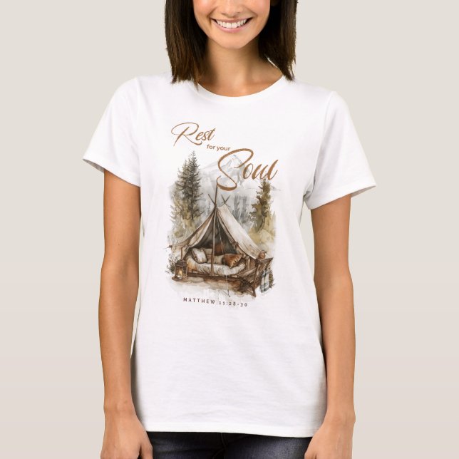 Rest For Your Soul Christian Boho Women's Shirt (Front)