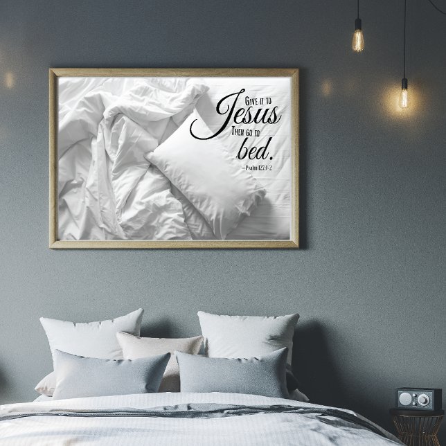 REST IN JESUS Christian Inspirational Faith Quote Poster (Creator Uploaded)