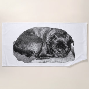Rest in Open Light Beach Towel