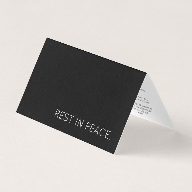 rest in peace folded (Front)