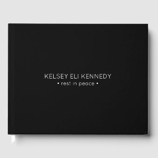 rest in peace funeral guest book