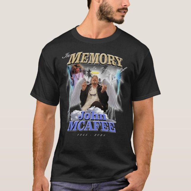 Rest In Peace John Mcafee Premium  T-Shirt (Front)