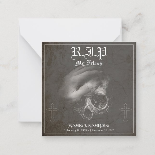 Rest in Peace my Friend - vintage Card (Front)