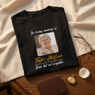Rest in Peace T-Shirt Create Personalised Memorial