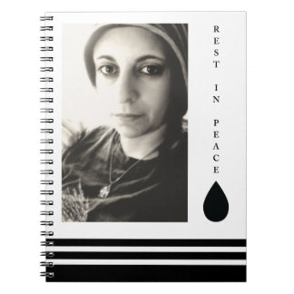 rest in peace tear drop notebook