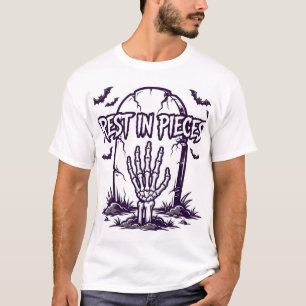 Rest In Pieces Skeleton Halloween Shirt