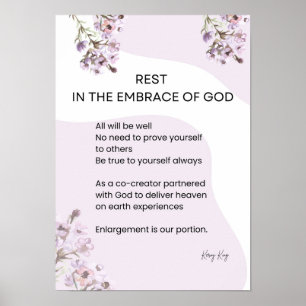 Rest In The Embrace Of God Poem  Poster