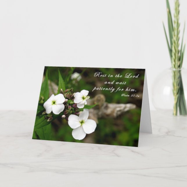 Rest in the Lord - Scripture Card (Front)