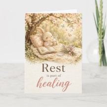 Rest Is Part of Healing Get Well Card