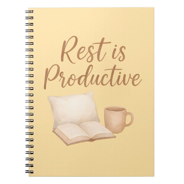 Rest is Productive  Notebook (Front)