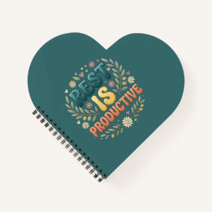 Rest Is Productive Self Care & Slow Living Inspi Notebook