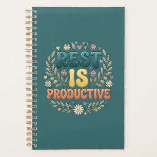 Rest Is Productive Self Care & Slow Living Inspi Planner