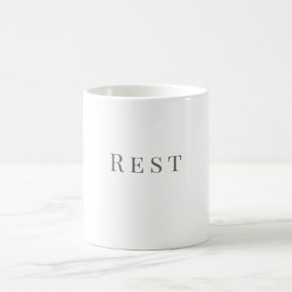 Rest Mug – Minimal Typography Design