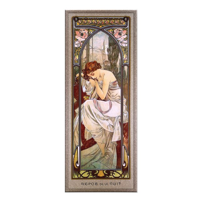 Rest Of The Night by Alphonse Mucha Photo Print (Front)