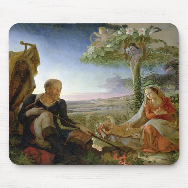 Rest on the Flight into Egypt, 1805-6 Mouse Pad (Front)