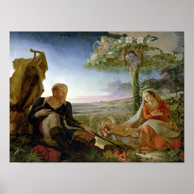 Rest on the Flight into Egypt, 1805-6 Poster (Front)