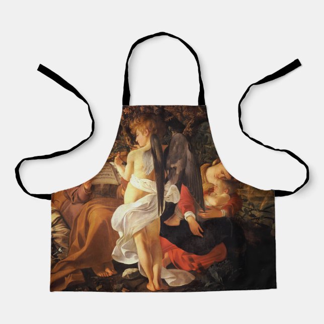 Rest on the Flight into Egypt (Caravaggio) Apron (Front)